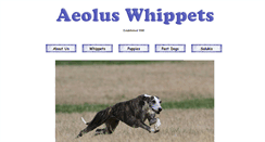 Desktop Screenshot of aeoluswhippets.com